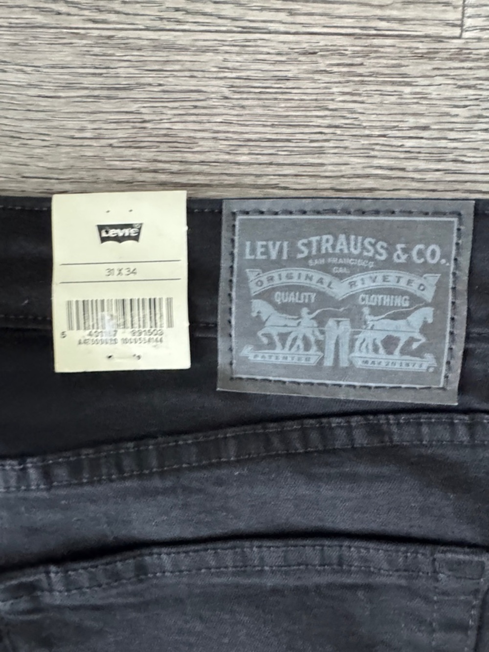 🌼LEVI’S🌼 725 Black High Rise Bootcut Jeans, Size 31 - Picture 13 of 14